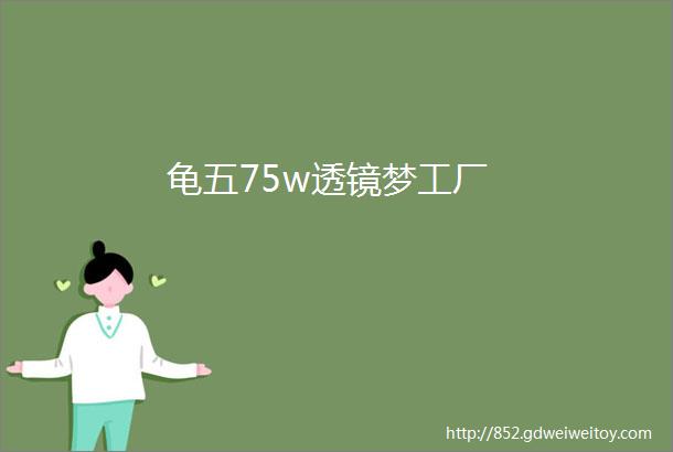 龟五75w透镜梦工厂